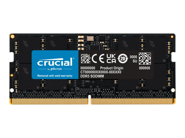 Speicher Crucial 16GB SO-DIMM DDR5-4800 (PC5-38400U) CL40