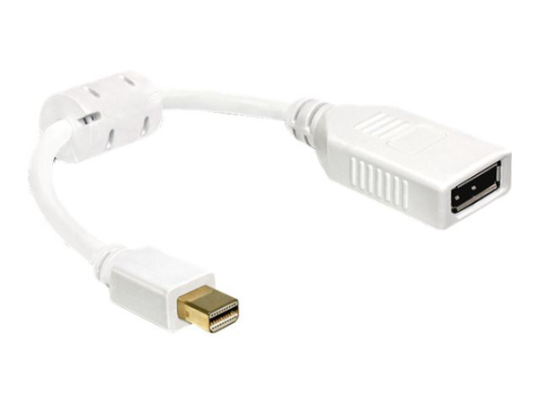 Adapter DeLock DisplayPort mini-DP-m/DP-f 15cm weiß