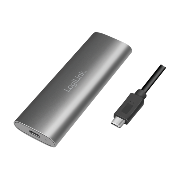 Gehäuse LogiLink USB-C M.2 NVMe & SATA USB3.2