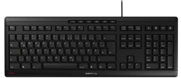 Tastatur Cherry Stream USB schwarz