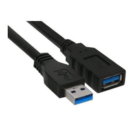 USB-Kabel InLine Verlängerung USB3.2 Gen1 A-m/f 0,5 schwarz