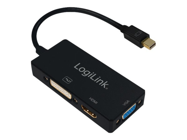 Adapter LogiLink DisplayPort mini-DP-m/VGA-f HDMI-f DVI-f
